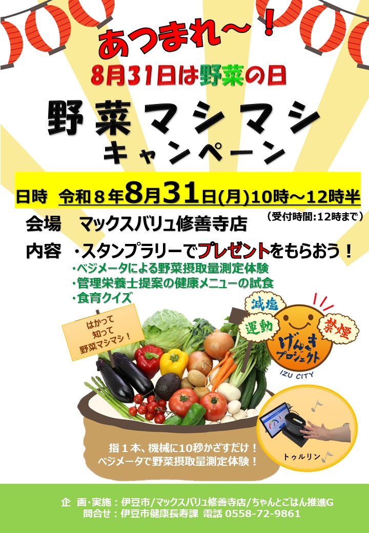 野菜の日食育キャンペーンチラシ