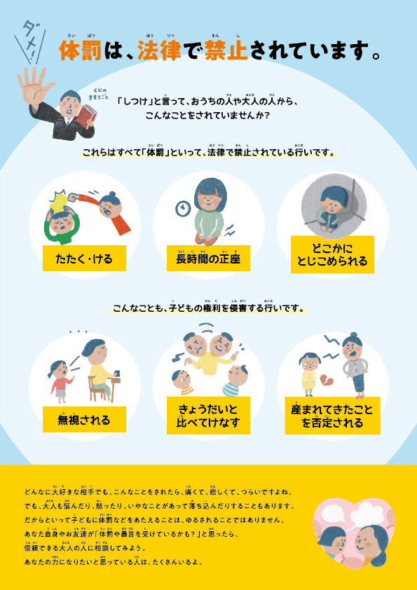 体罰のチラシ(裏)
