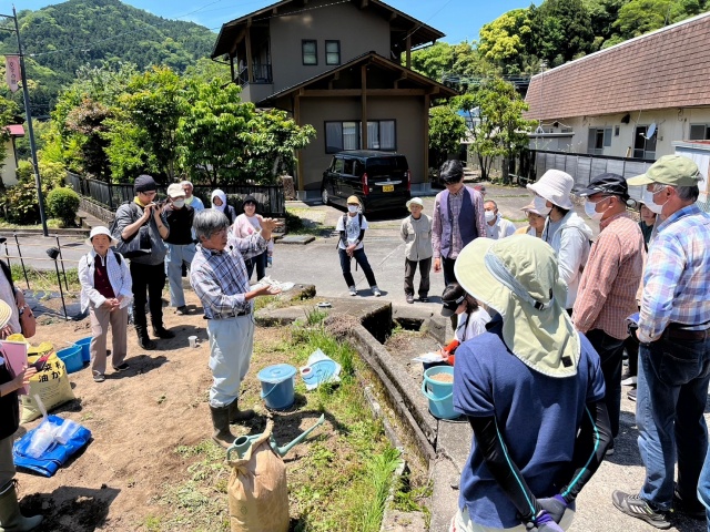 家庭菜園勉強会 実習の様子