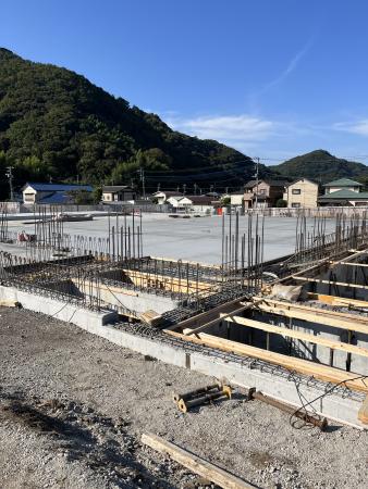 アリーナ部分コンクリート打設完了