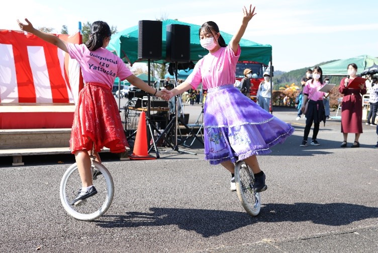 昨年度のイベントの様子(一輪車)