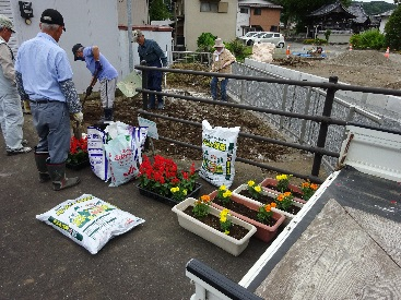 花の植栽準備