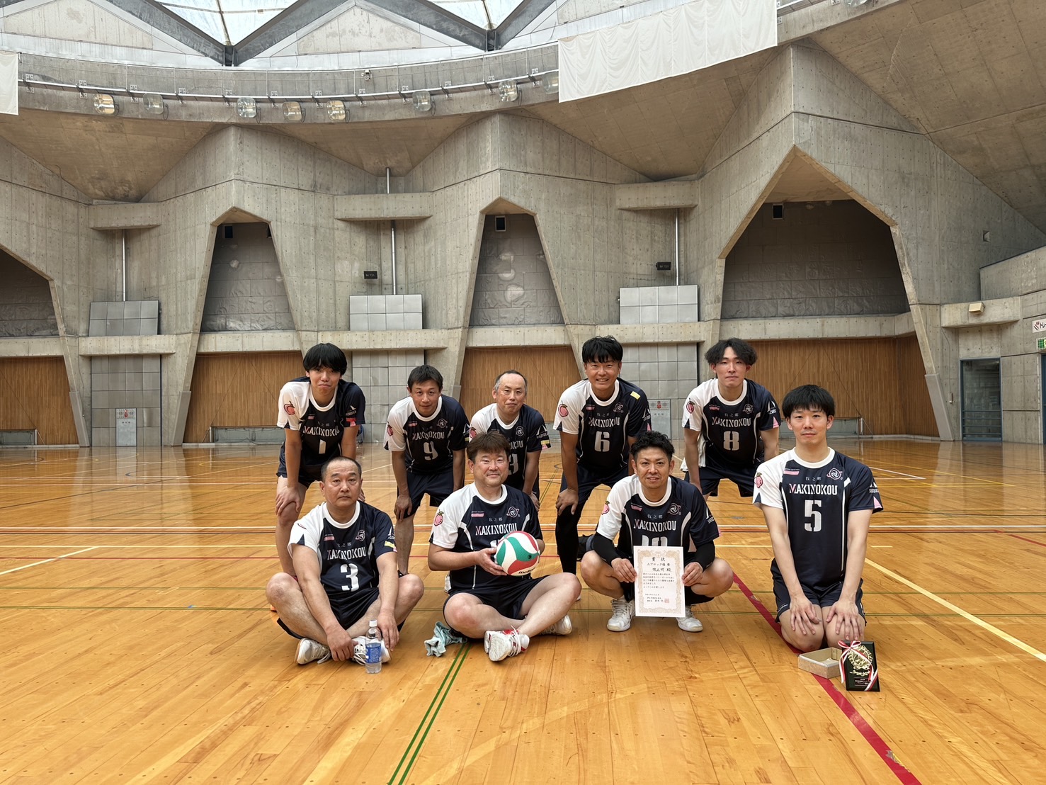 男子の部Aブロック優勝「牧之郷」