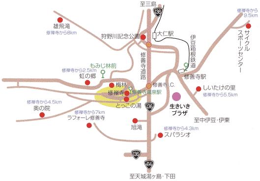 生きいきプラザ周辺の略地図